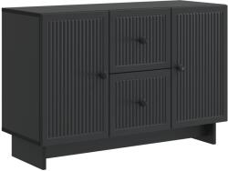 vidaXL Bufet cu sertar Negru 89 x 34, 5 x 60 cm Lemn prelucrat GartenMobel Dekor (893966) Comoda