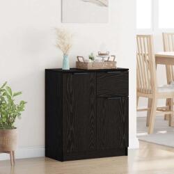 vidaXL Bufet cu sertar Stejar negru 60 x 30 x 70 cm Lemn compozit GartenMobel Dekor (880775) Comoda