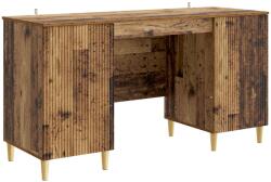 vidaXL Birou cu raft Lemn vechi 142, 5 x 50 x 75 cm Lemn prelucrat GartenMobel Dekor (3414601)
