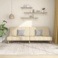 vidaXL Canapea extensibila cu 2 locuri, crem, material textil GartenMobel Dekor (375829) Canapea