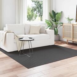 vidaXL Covor patrat antracit 120x120 cm, antiderapant, model valuri (42022668) Covor