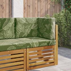 vidaXL Perna pentru canapea de exterior 3 pcs Design cu frunze GartenMobel Dekor (900758)