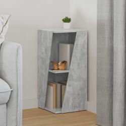 vidaXL Raft lateral Gri din beton 33 x 32 x 70, 5 cm Lemn compozit GartenMobel Dekor (892410) Biblioteca