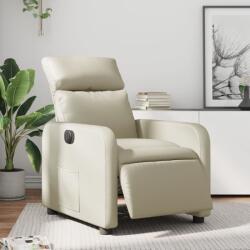 vidaXL Fotoliu rabatabil electric, crem, piele ecologica GartenMobel Dekor (3206736)