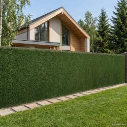 vidaXL Gard Artificial Verde deschis 1, 5 x 4 m PVC si Otel GartenMobel Dekor (42042378)