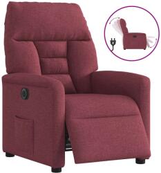 vidaXL Fotoliu rabatabil electric, rosu vin, material textil GartenMobel Dekor (3303015)