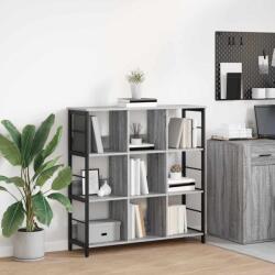 vidaXL Raft pentru carti Gri Sonoma 102 x 32 x 104, 5 cm Lemn compozit GartenMobel Dekor (884009) Biblioteca