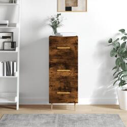 vidaXL Servanta, stejar fumuriu, 34, 5x34x90 cm, lemn compozit GartenMobel Dekor (828593) Comoda