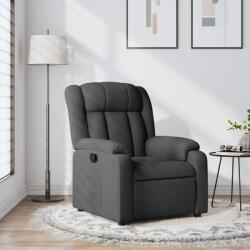vidaXL Fotoliu rabatabil gri închis, material textil GartenMobel Dekor (3205773)