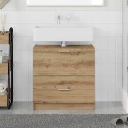 vidaXL Dulap pentru Chiuveta cu usa Stejar Artizanal 59 x 37 x 59 cm GartenMobel Dekor (868822)