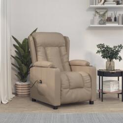 vidaXL Fotoliu rabatabil electric, cappuccino, piele ecologica GartenMobel Dekor (3098803)