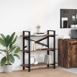 vidaXL Raft pentru carti Stejar fumuriu 100 x 33, 5 x 102 cm GartenMobel Dekor (883948) Biblioteca