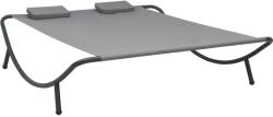 vidaXL Pat dublu de exterior, antracit, material textil GartenMobel Dekor (48076)