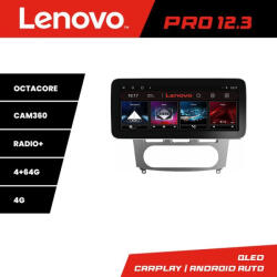 Lenovo Navigatie Ford Mondeo 2006-2010 Lenovo PRO 12.3 QLED 4GB+64GB 4G GPS (KIT-MONDEO-AC+PRO-12.3-4+64+KIT-10-9)