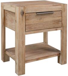 vidaXL Noptiera cu sertar, 40x30x48 cm, lemn masiv de acacia GartenMobel Dekor (245683)