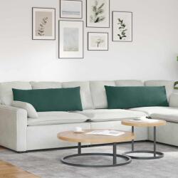 vidaXL Perne pentru canapea 2 pcs Verde închis 120 x 40 cm GartenMobel Dekor (42013801)