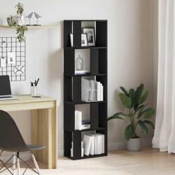 vidaXL Dulap cu carti/Separator de camera Stejar negru Lemn prelucrat GartenMobel Dekor (862400) Biblioteca