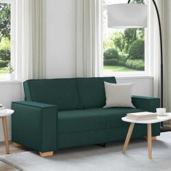 vidaXL Canapea cu 2 locuri, verde închis, 180x78x84 cm, material textil GartenMobel Dekor (4104985) Canapea
