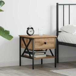 vidaXL Cabinet de Noptiera cu sertar stejar artizanal 40 x 42 x 45 cm GartenMobel Dekor (871224)