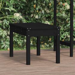 vidaXL Banca de gradina, negru, 80x44x45 cm, lemn masiv de pin GartenMobel Dekor (824001)