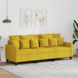 vidaXL Canapea cu 3 locuri, galben deschis, 180 cm, material textil GartenMobel Dekor (359280) Canapea