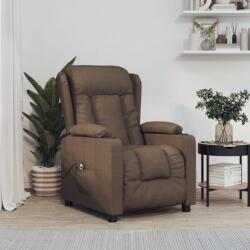vidaXL Fotoliu rabatabil electric, maro, material textil GartenMobel Dekor (3098781)