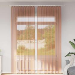 vidaXL Perdele Voile cu buzunare pentru bare 2 buc teracota GartenMobel Dekor (4102235)