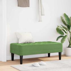 vidaXL banca cu perna Verde deschis 113 x 57 x 39 cm Catifea GartenMobel Dekor (42001950)