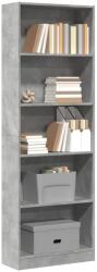 vidaXL Biblioteca, gri beton, 60x24x176 cm, lemn prelucrat GartenMobel Dekor (857824) Biblioteca