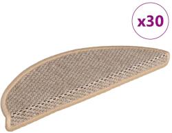 vidaXL Covorase de scara autoadezive aspect sisal 30 buc. Bej deschis GartenMobel Dekor (3365868) Covor
