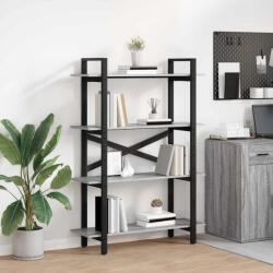 vidaXL Raft pentru carti Gri Sonoma 100 x 33, 5 x 140 cm Lemn compozit GartenMobel Dekor (883943) Biblioteca