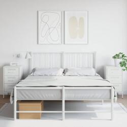 vidaXL Noptiere, 2 buc. , alb, 36x39x68 cm, otel laminat la rece GartenMobel Dekor (843089)