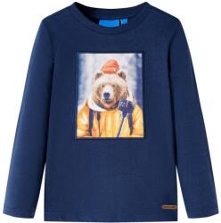 vidaXL Tricou cu maneci lungi pentru copii, bleumarin, 140 GartenMobel Dekor (12768)
