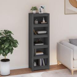 vidaXL Biblioteca, gri, 50x35x154 cm, lemn masiv de pin GartenMobel Dekor (821716) Biblioteca