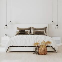 vidaXL Noptiera cu sertar, 2 buc, alb GartenMobel Dekor (242547)