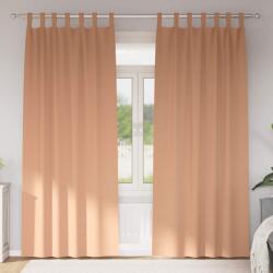 vidaXL Perdele Opaque cu Inel 2 pcs Maro deschis 245 x 140 cm GartenMobel Dekor (4107591)