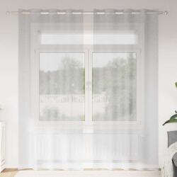 vidaXL Cortina din Voile 2 pcs Gri deschis 245 x 140 cm Poliester GartenMobel Dekor (4108000)