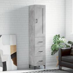 vidaXL Dulap înalt, gri beton, 34, 5x34x180 cm, lemn prelucrat GartenMobel Dekor (3200197) Comoda