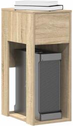 vidaXL Suport turn pentru computer cu sertar Stejar Sonoma 30x44x74 cm GartenMobel Dekor (858733)