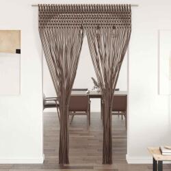 vidaXL Perdea macrame, gri taupe, 140 x 240 cm, bumbac GartenMobel Dekor (323979)