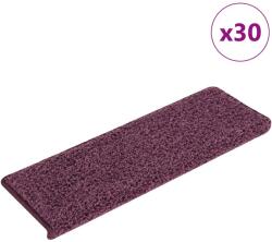 vidaXL Covorase pentru scari, 30 buc. , 65x21x4 cm, violet închis, cu margini dreptunghiulare GartenMobel Dekor (3365837) Covor