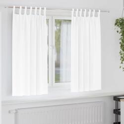 vidaXL Perdele Opaque cu Inel 2 pcs Alb pur 175 x 140 cm Poliester GartenMobel Dekor (4107604)