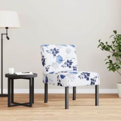 vidaXL Fotoliu, material textil înflorat cu albastru GartenMobel Dekor (352461)