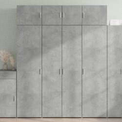 vidaXL Dulap înalt, gri beton, 80x42, 5x185 cm, lemn prelucrat GartenMobel Dekor (3281437) Comoda