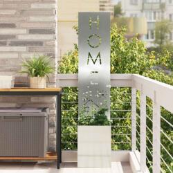 vidaXL Ecran de intimitate pentru gradina argintiu 32 x 140 cm din otel galvanizat (876425)
