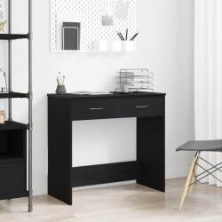 vidaXL Birou cu sertar Stejar Negru 80 x 40 x 75 cm Lemn compozit GartenMobel Dekor (862480)