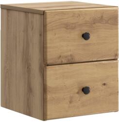 vidaXL Noptiera suspendata stejar artizanal cu 2 sertare, 34, 5 x 33 x 40 cm (899163)