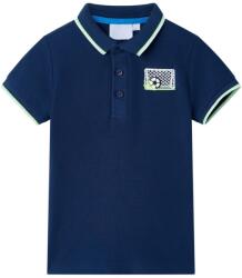 vidaXL Tricou polo pentru copii, bleumarin, 116 GartenMobel Dekor (12441)