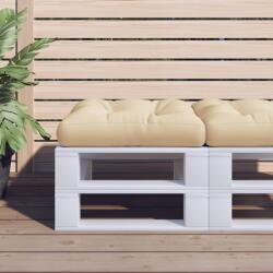 vidaXL Perna de paleti, bej, 50x50x12 cm, material textil GartenMobel Dekor (360428)