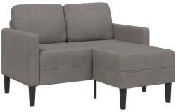 vidaXL Canapea cu 2 locuri cu sezlong în forma de L albastru 125 cm in GartenMobel Dekor (4107076) Canapea